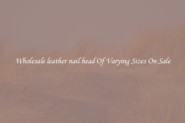 Wholesale leather nail head Of Varying Sizes On Sale