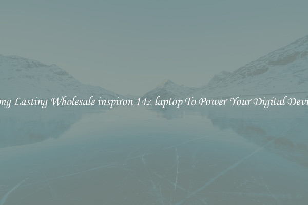 Long Lasting Wholesale inspiron 14z laptop To Power Your Digital Devices