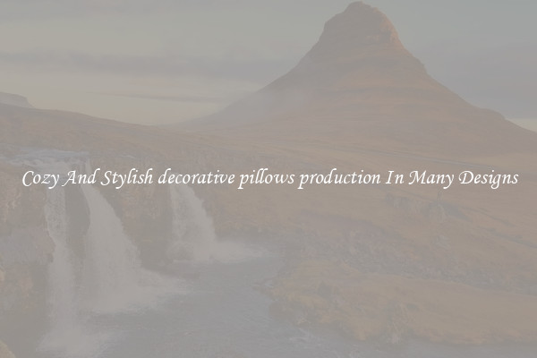 Cozy And Stylish decorative pillows production In Many Designs