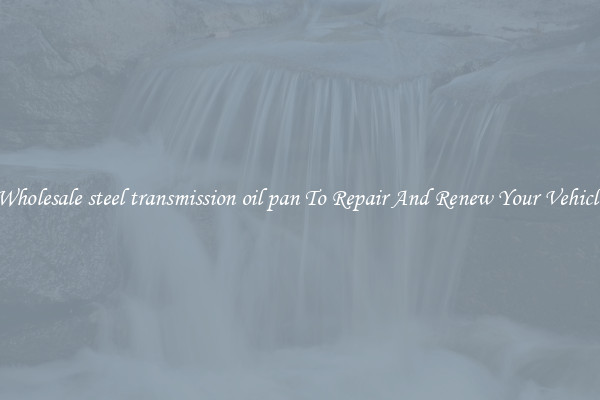 Wholesale steel transmission oil pan To Repair And Renew Your Vehicle