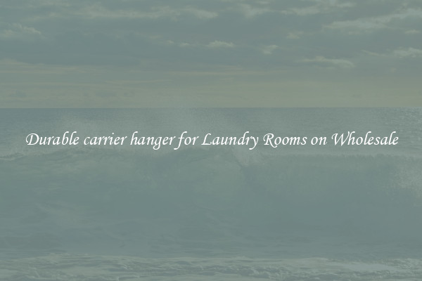 Durable carrier hanger for Laundry Rooms on Wholesale