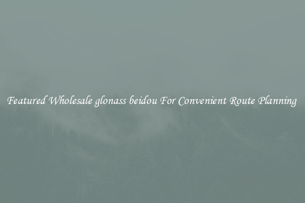 Featured Wholesale glonass beidou For Convenient Route Planning 