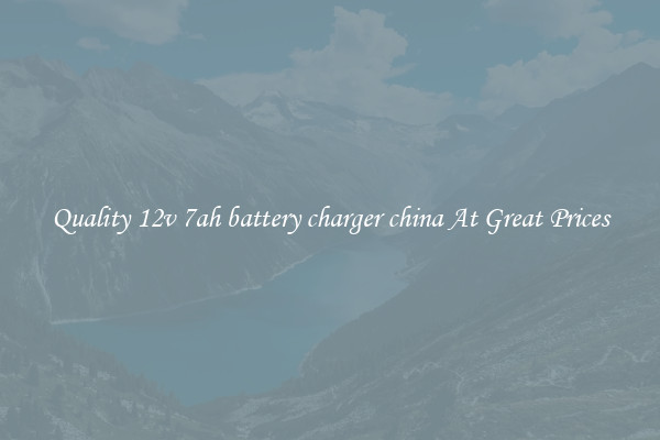 Quality 12v 7ah battery charger china At Great Prices