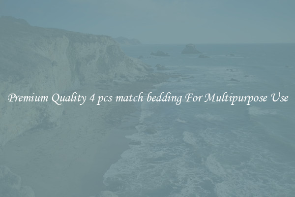 Premium Quality 4 pcs match bedding For Multipurpose Use