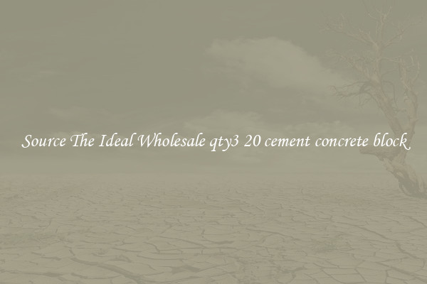 Source The Ideal Wholesale qty3 20 cement concrete block