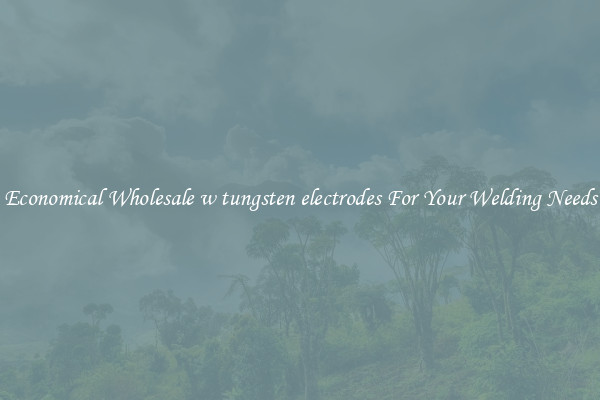 Economical Wholesale w tungsten electrodes For Your Welding Needs