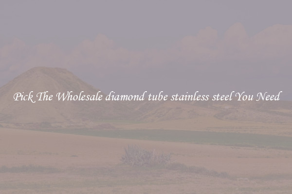 Pick The Wholesale diamond tube stainless steel You Need