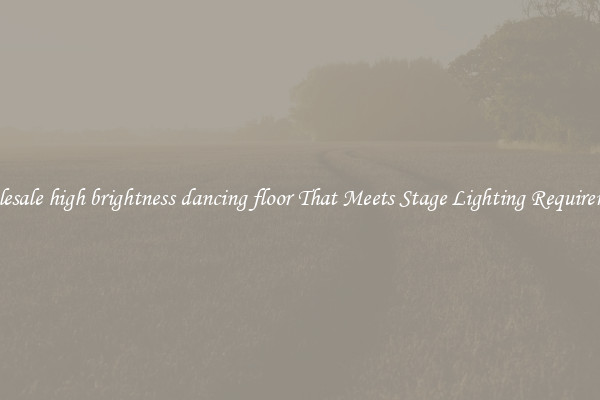 Wholesale high brightness dancing floor That Meets Stage Lighting Requirements